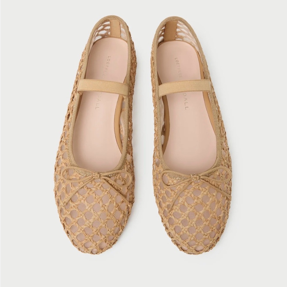 Loeffler Randal Leonie Crochet Ballet Flats